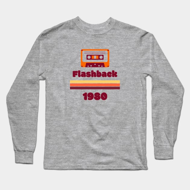 Flashback 1980 Long Sleeve T-Shirt by Philly Drinkers